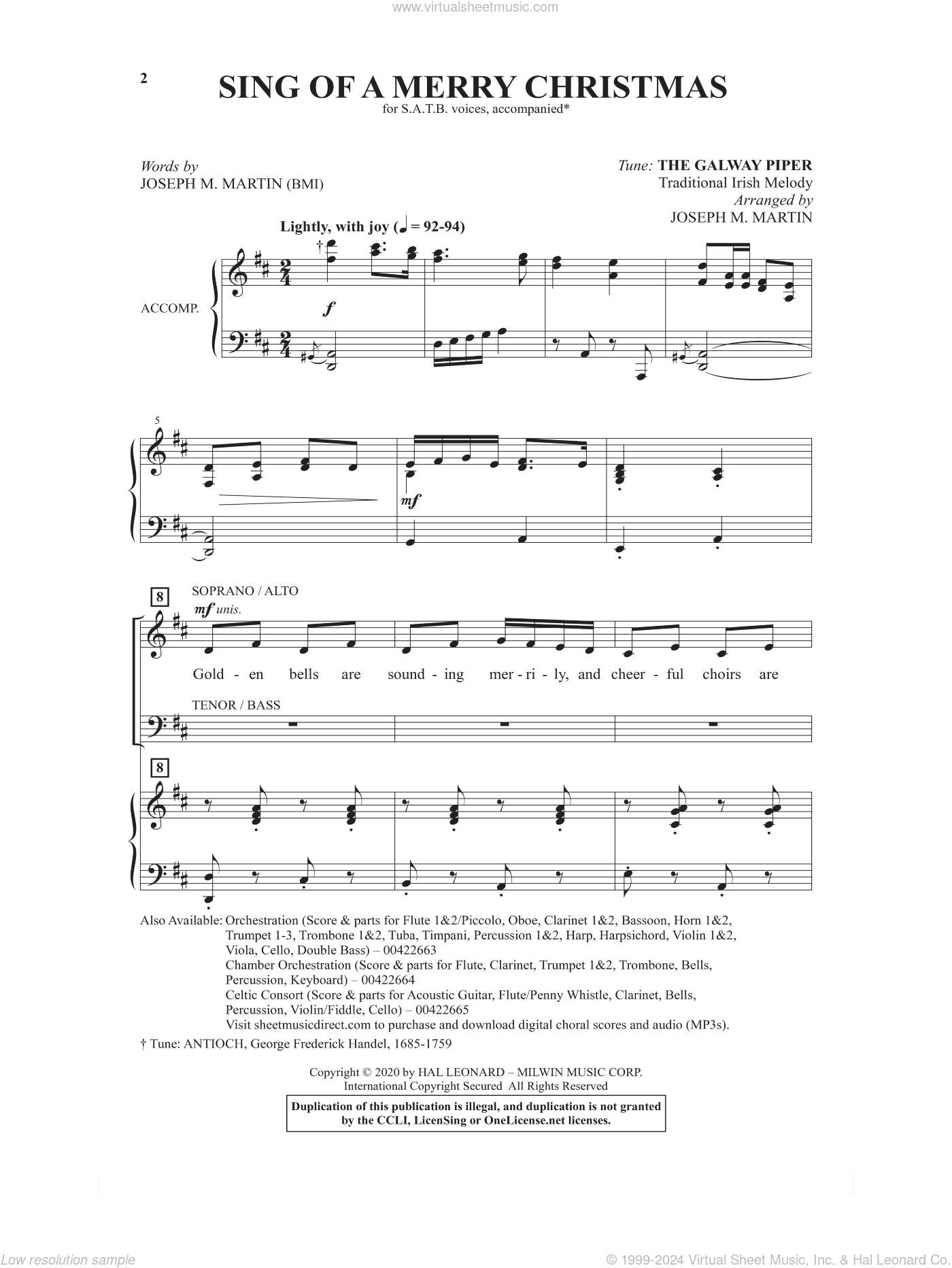 Sing Of A Merry Christmas