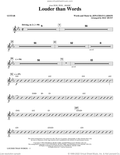 Louder Than Words (from tick, tick... BOOM!) (arr. Mac Huff)