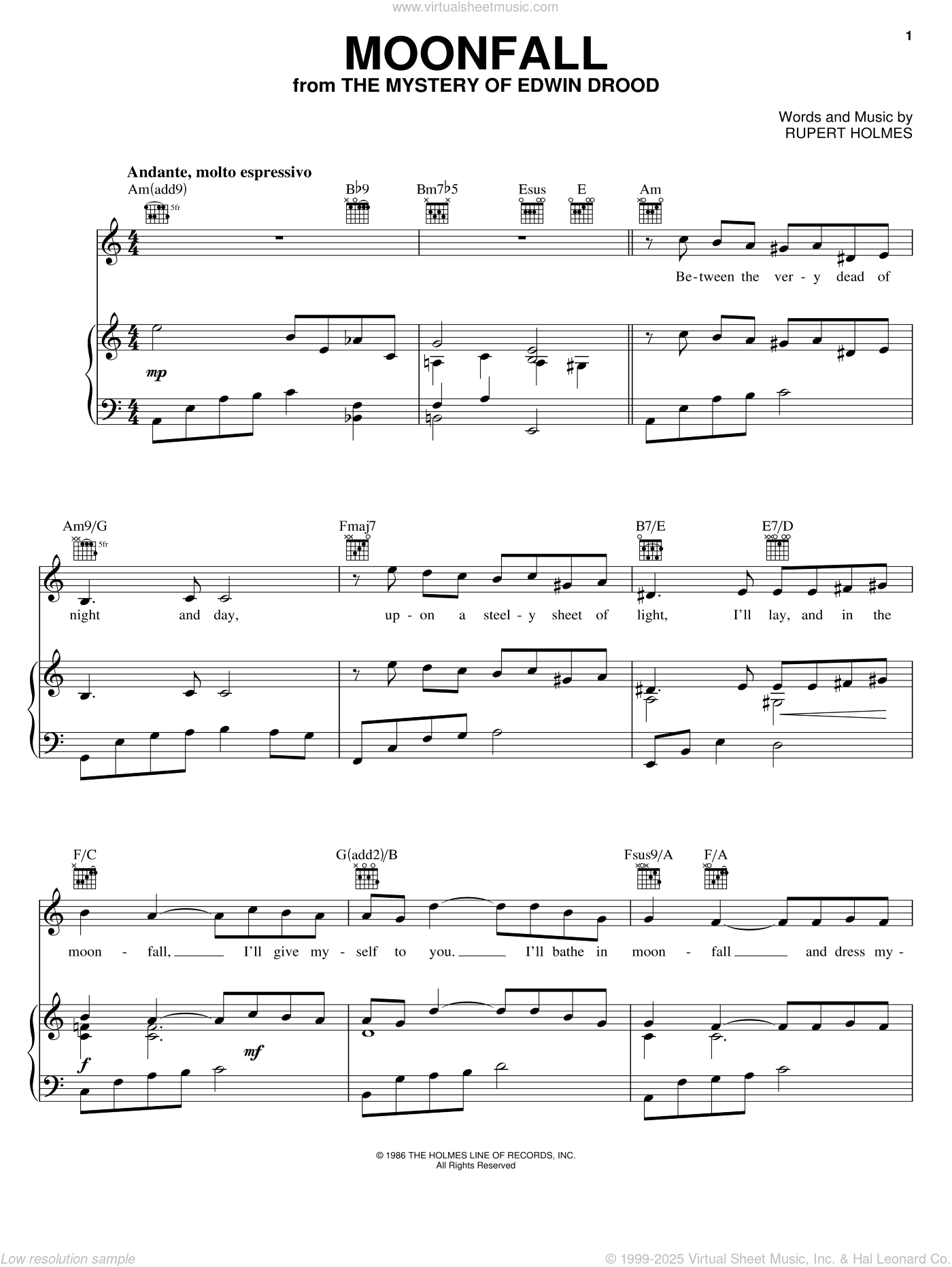 Moonfall (from The Mystery Of Edwin Drood)