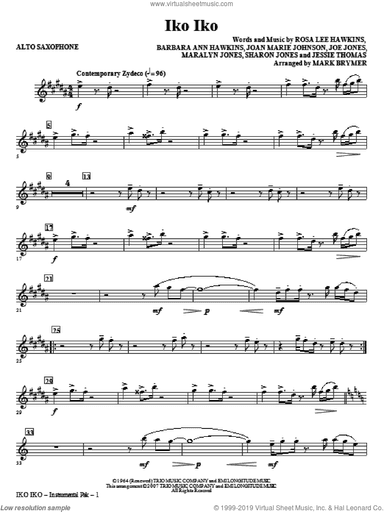 Iko Iko (complete set of parts)