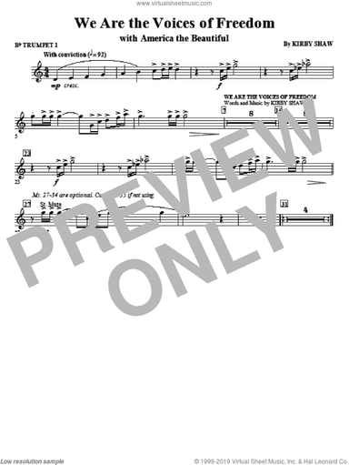 We Are The Voices Of Freedom (complete set of parts)