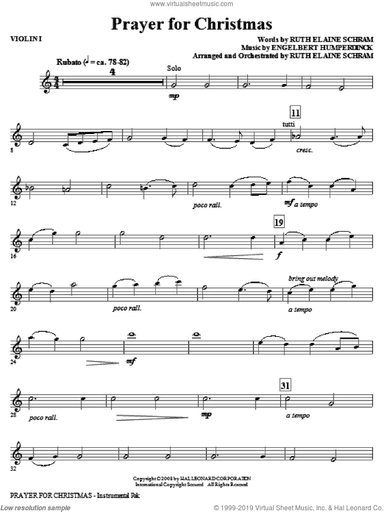 Prayer For Christmas (complete set of parts)