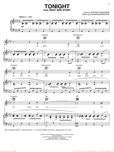 Tonight (from West Side Story)