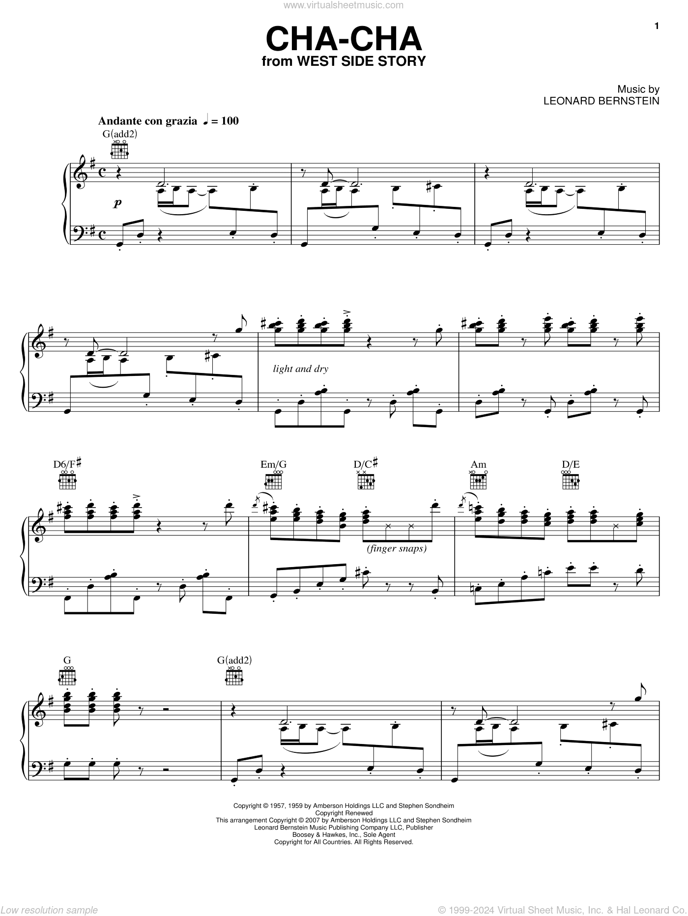 Cha-Cha From The Dance At The Gym (from West Side Story)