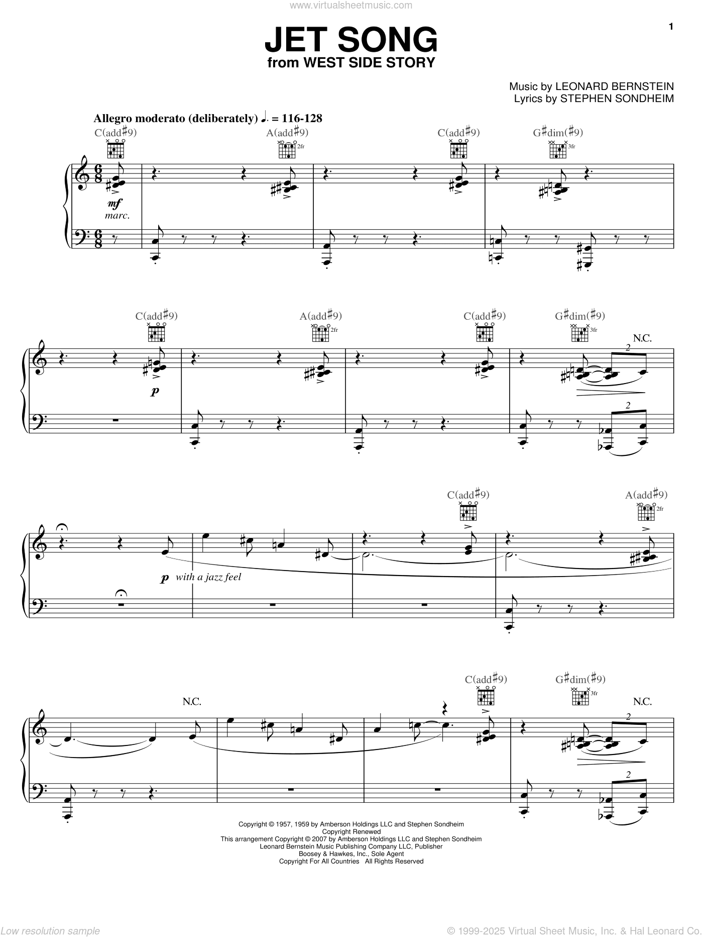 Jet Song (from West Side Story)