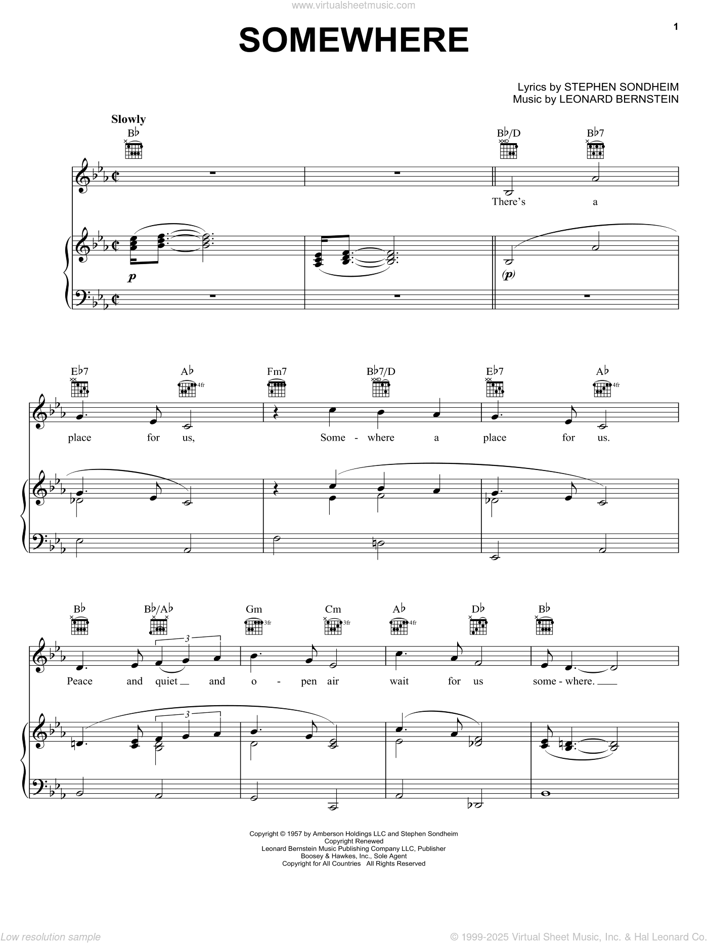 Somewhere (from West Side Story)