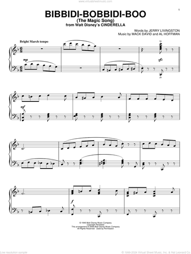 Bibbidi-Bobbidi-Boo (The Magic Song) (from Cinderella)