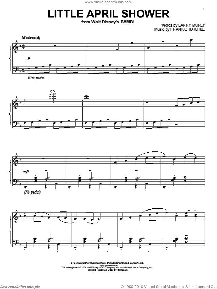 Little April Shower, (intermediate)