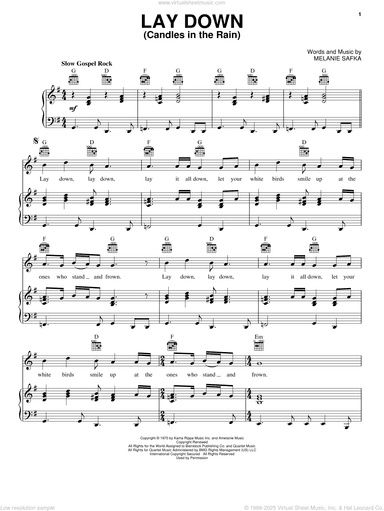 Lay Down (Candles In The Rain)
