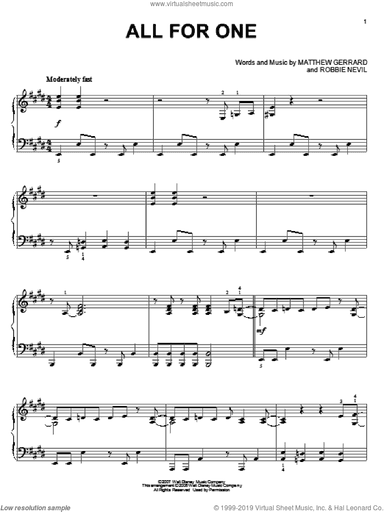 All For One, (intermediate)