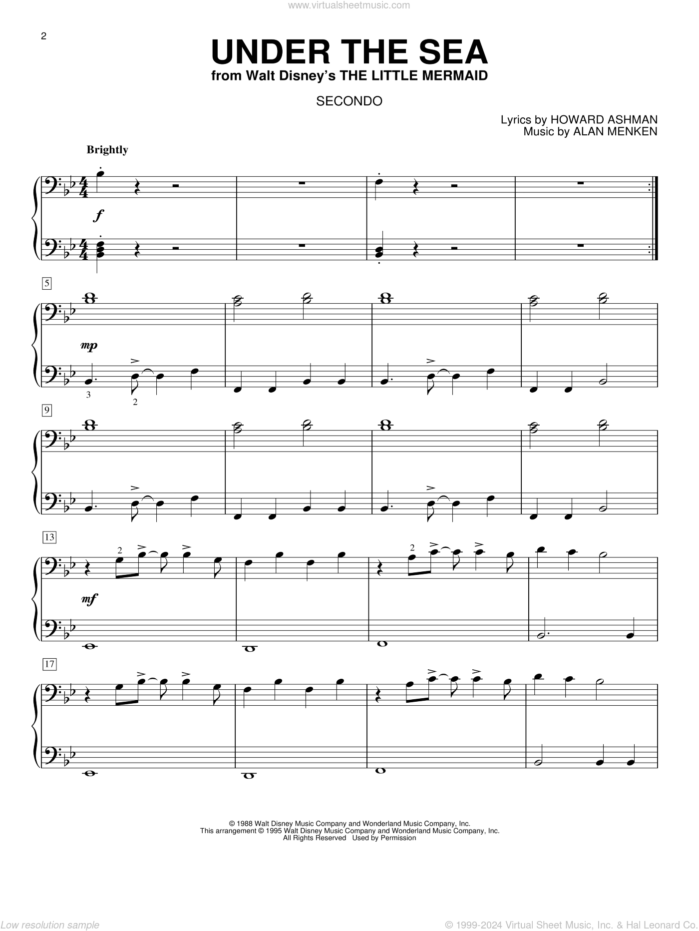 Under The Sea (from The Little Mermaid)