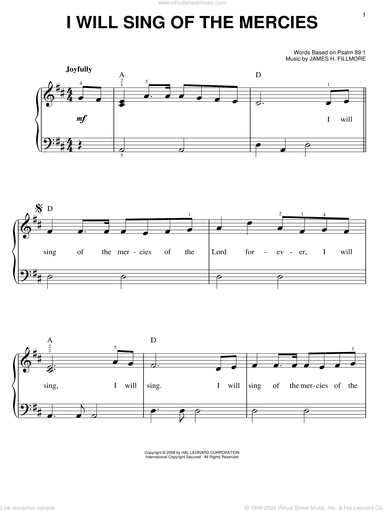 I Will Sing Of The Mercies