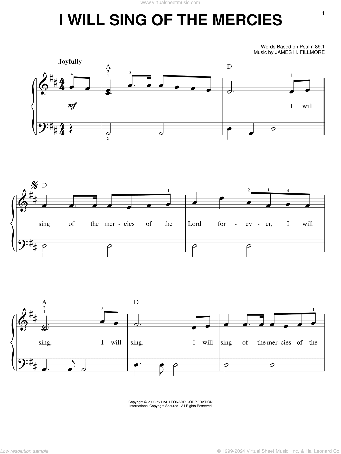 I Will Sing Of The Mercies