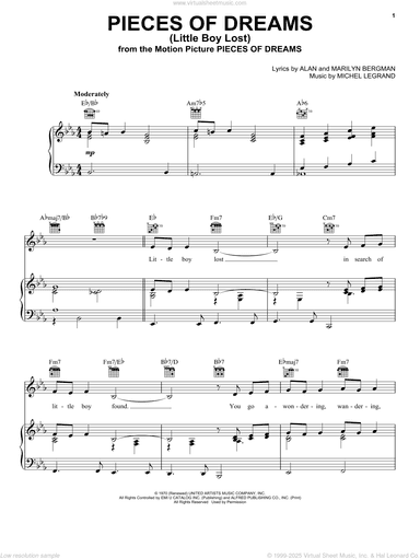 Pieces Of Dreams (Little Boy Lost)