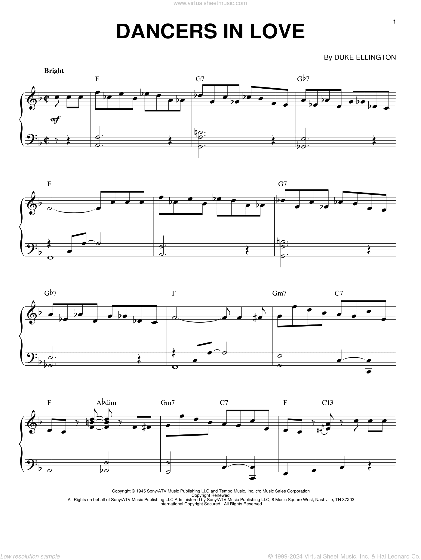 Dancers In Love (arr. Brent Edstrom)
