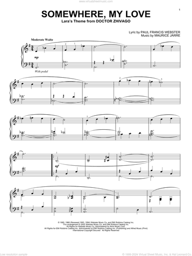 Somewhere, My Love (from Doctor Zhivago)
