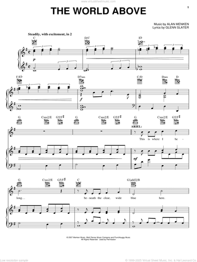 The World Above (from The Little Mermaid: A Broadway Musical)