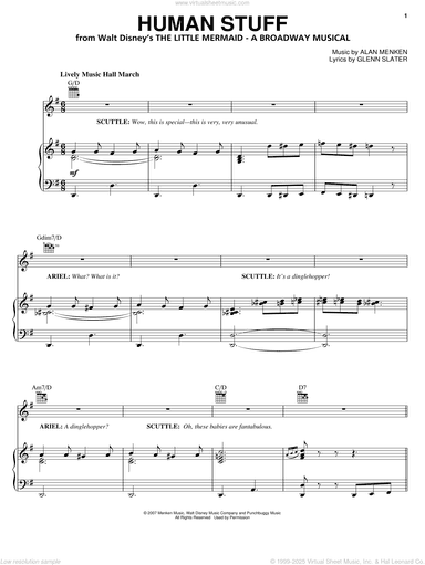 Human Stuff (from The Little Mermaid: A Broadway Musical)