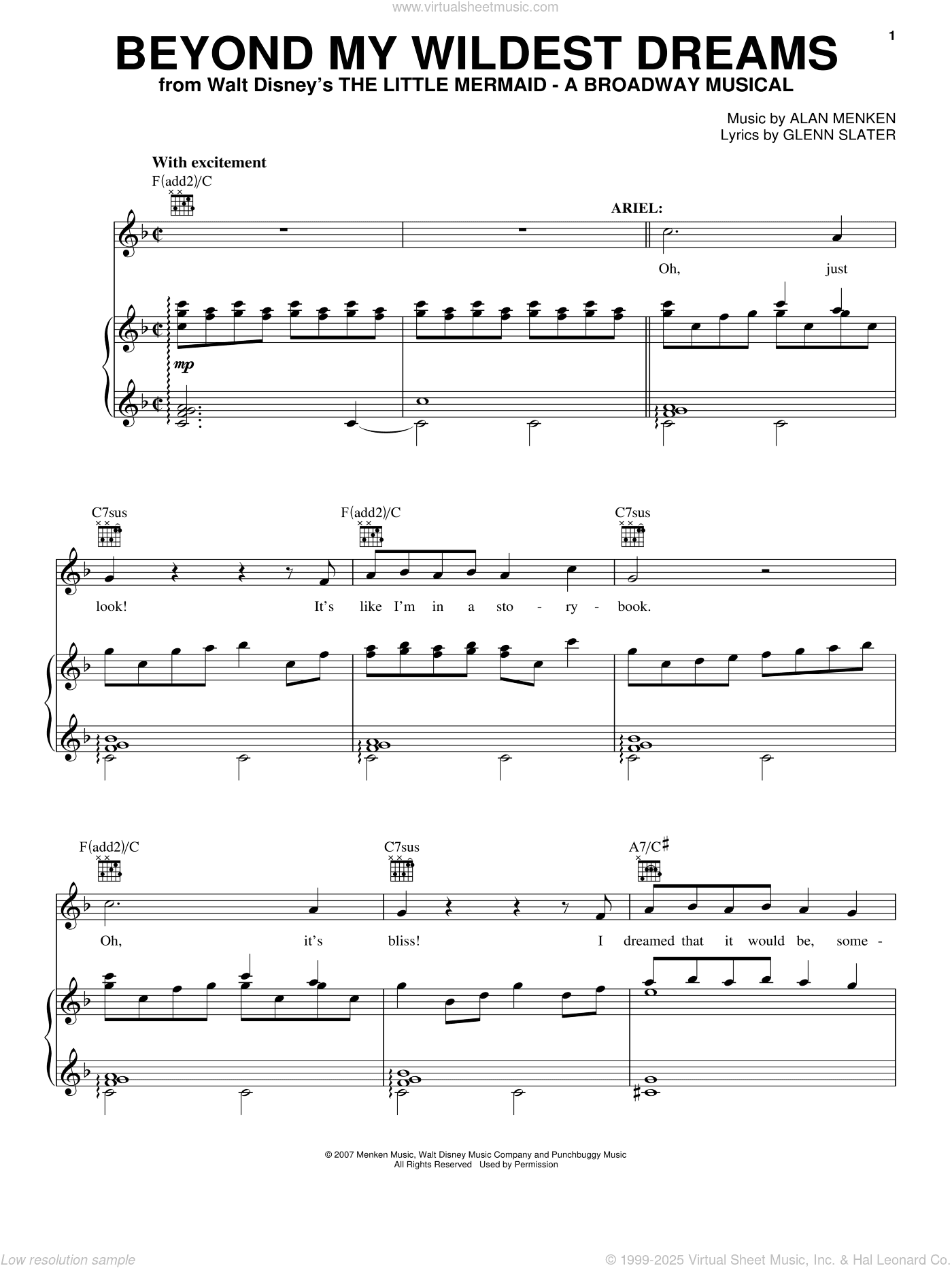 Beyond My Wildest Dreams (from The Little Mermaid: A Broadway Musical)