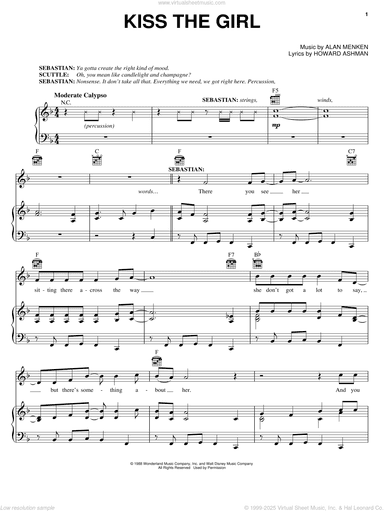 Kiss The Girl (from The Little Mermaid: A Broadway Musical)
