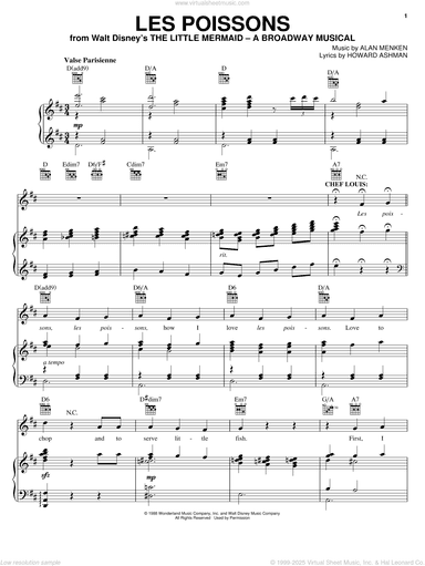 Les Poissons (from The Little Mermaid: A Broadway Musical)