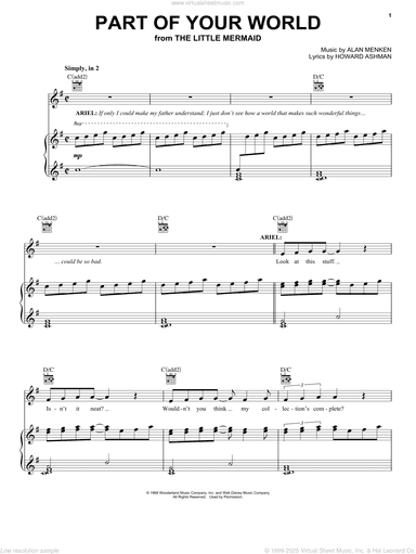 Part Of Your World (from The Little Mermaid: A Broadway Musical)