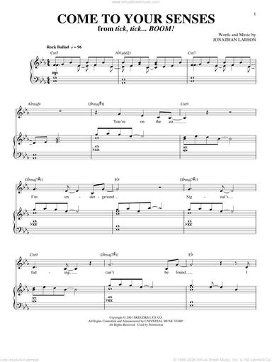 Come To Your Senses (from tick, tick... BOOM!)
