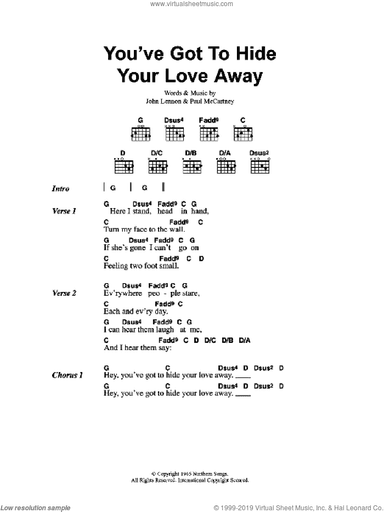 You've Got To Hide Your Love Away