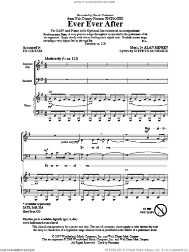 Ever Ever After (from Enchanted) (arr. Ed Lojeski)