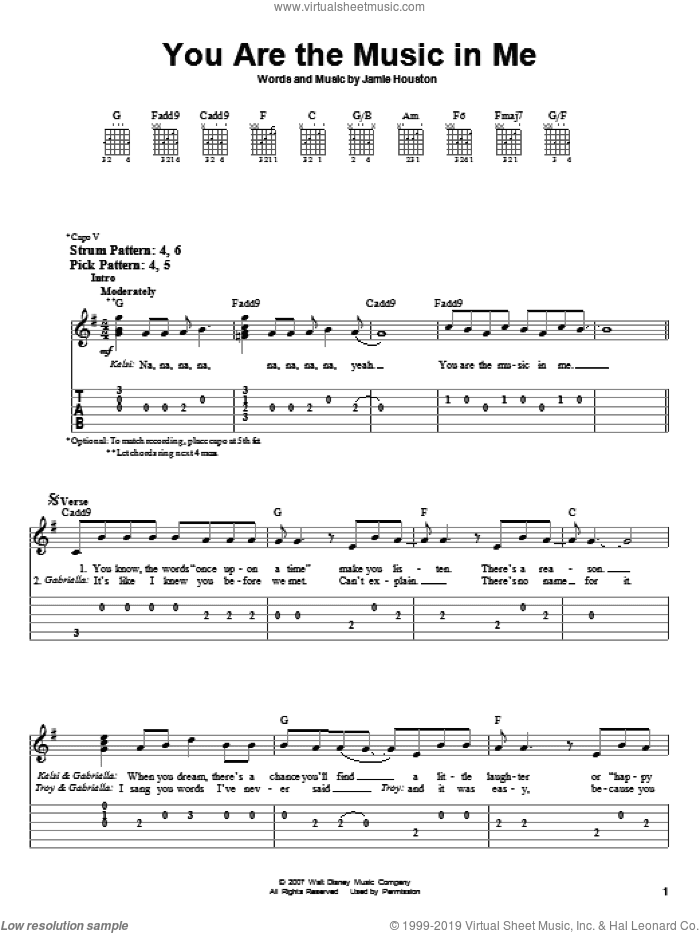 You Are The Music In Me (from High School Musical 2)