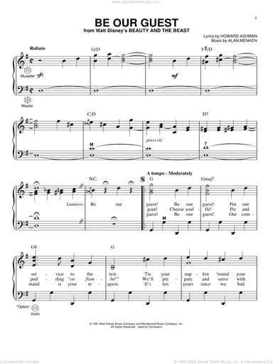 Be Our Guest (from Beauty And The Beast)