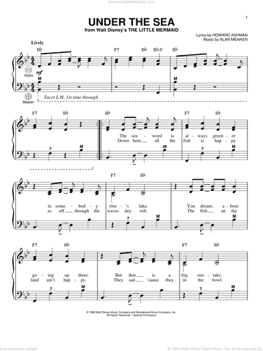 Under The Sea (from The Little Mermaid)
