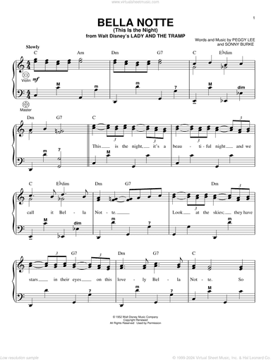 Bella Notte (This Is The Night) (from Lady And The Tramp)