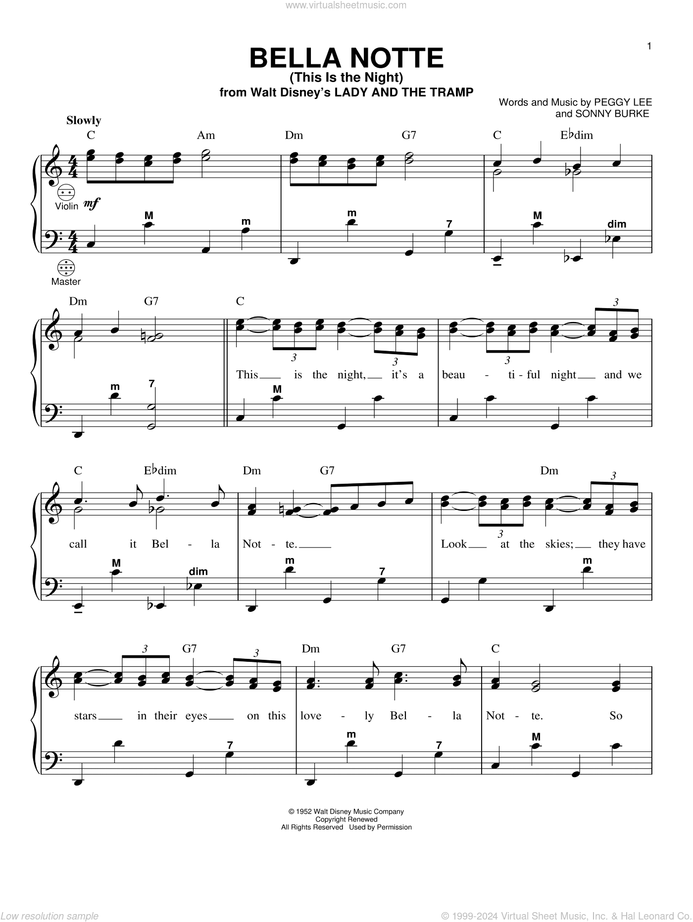 Bella Notte (This Is The Night) (from Lady And The Tramp)