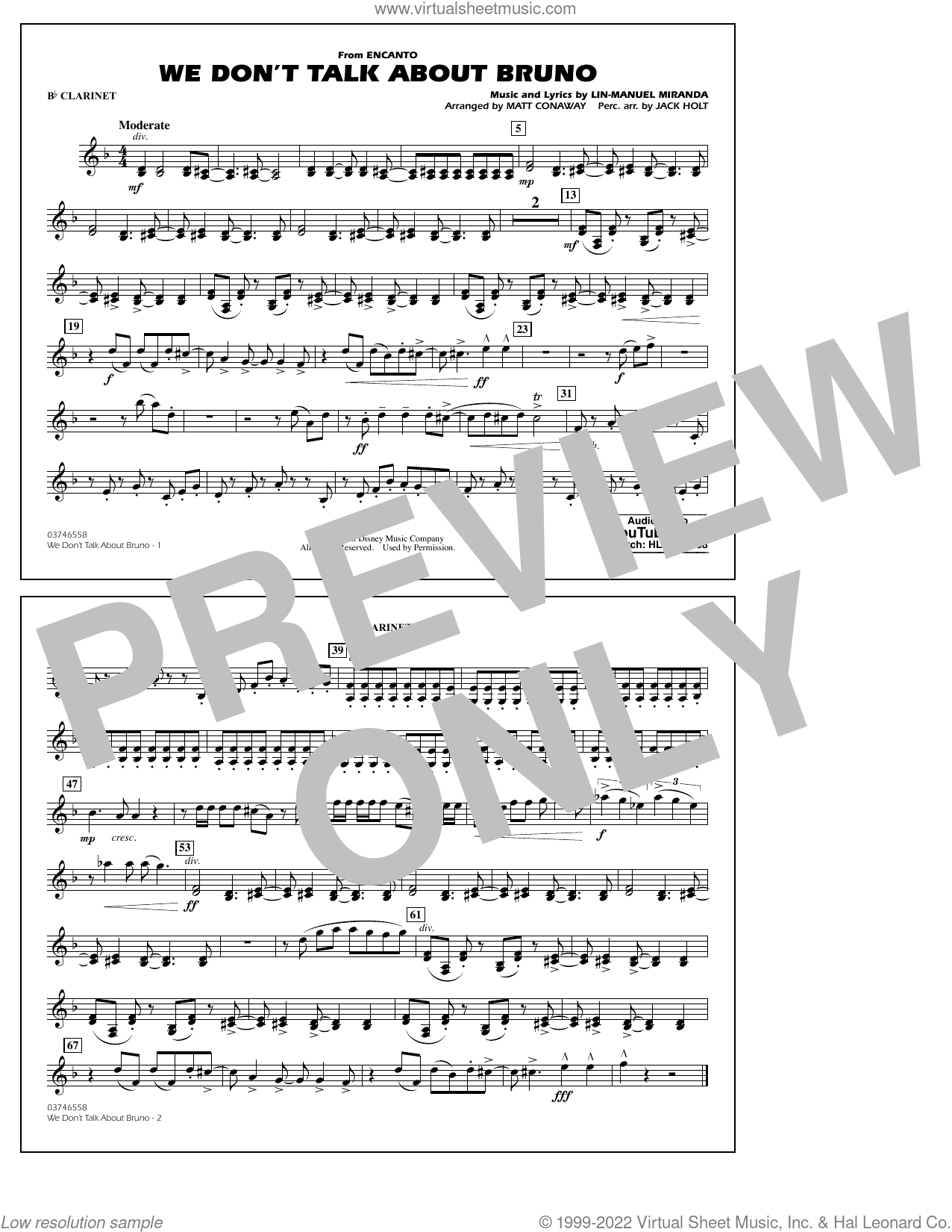 We Don't Talk About Bruno (from Encanto) (arr. Conaway)