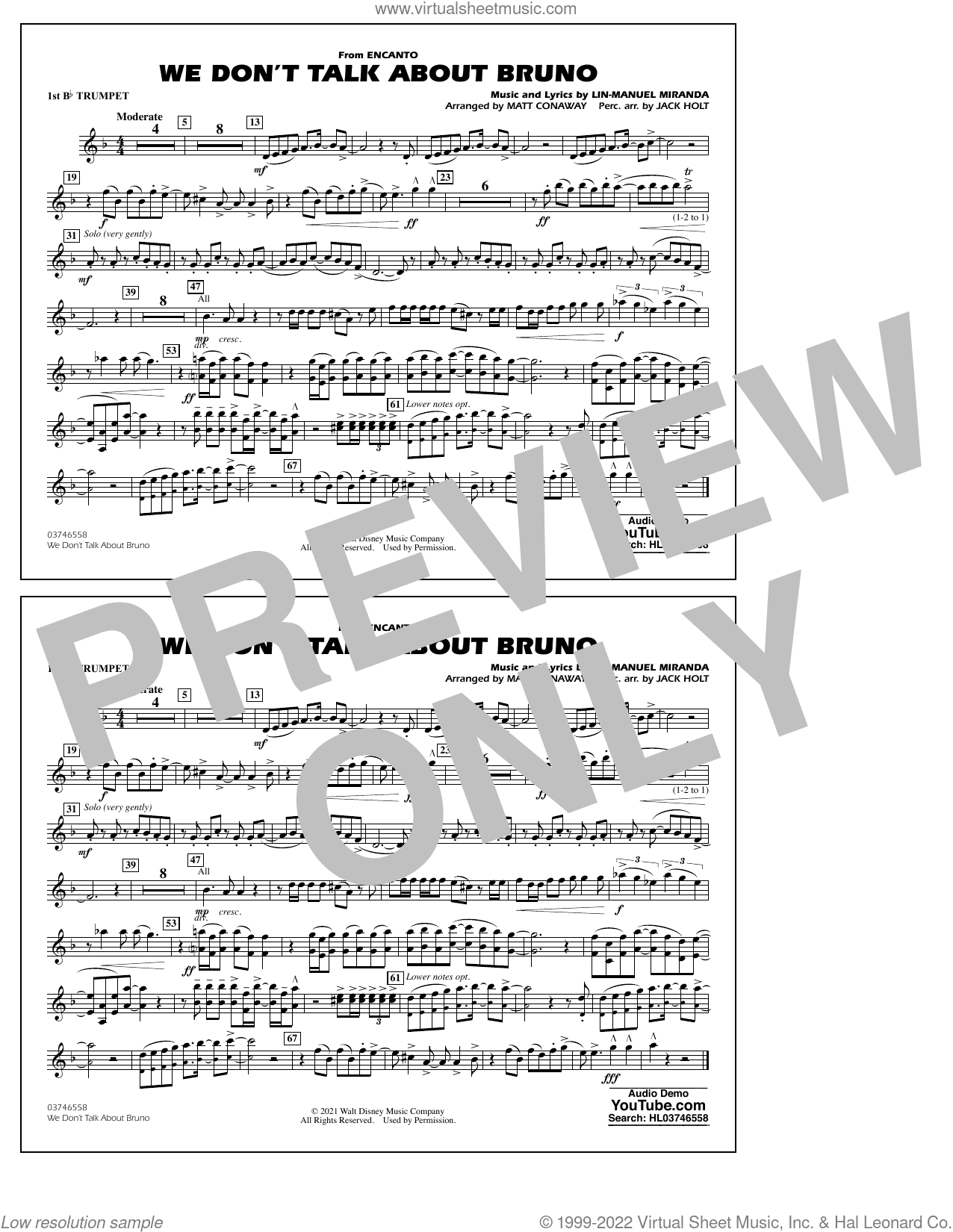 We Don't Talk About Bruno (from Encanto) (arr. Conaway)