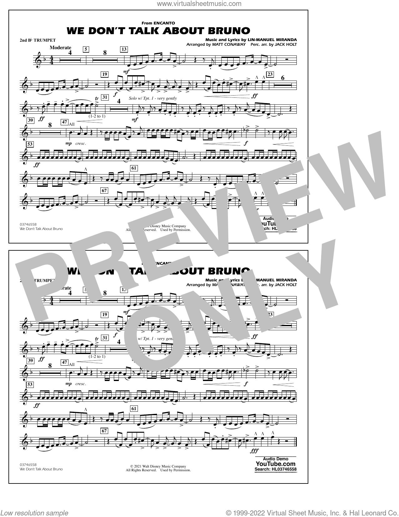 We Don't Talk About Bruno (from Encanto) (arr. Conaway)