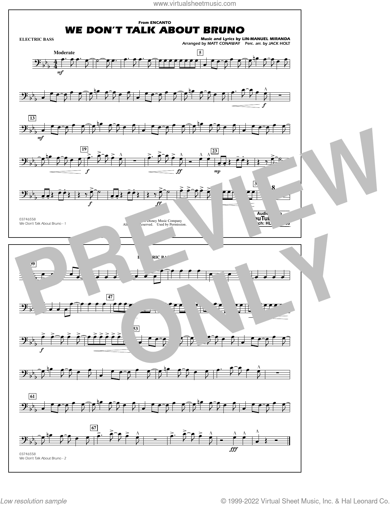 We Don't Talk About Bruno (from Encanto) (arr. Conaway)