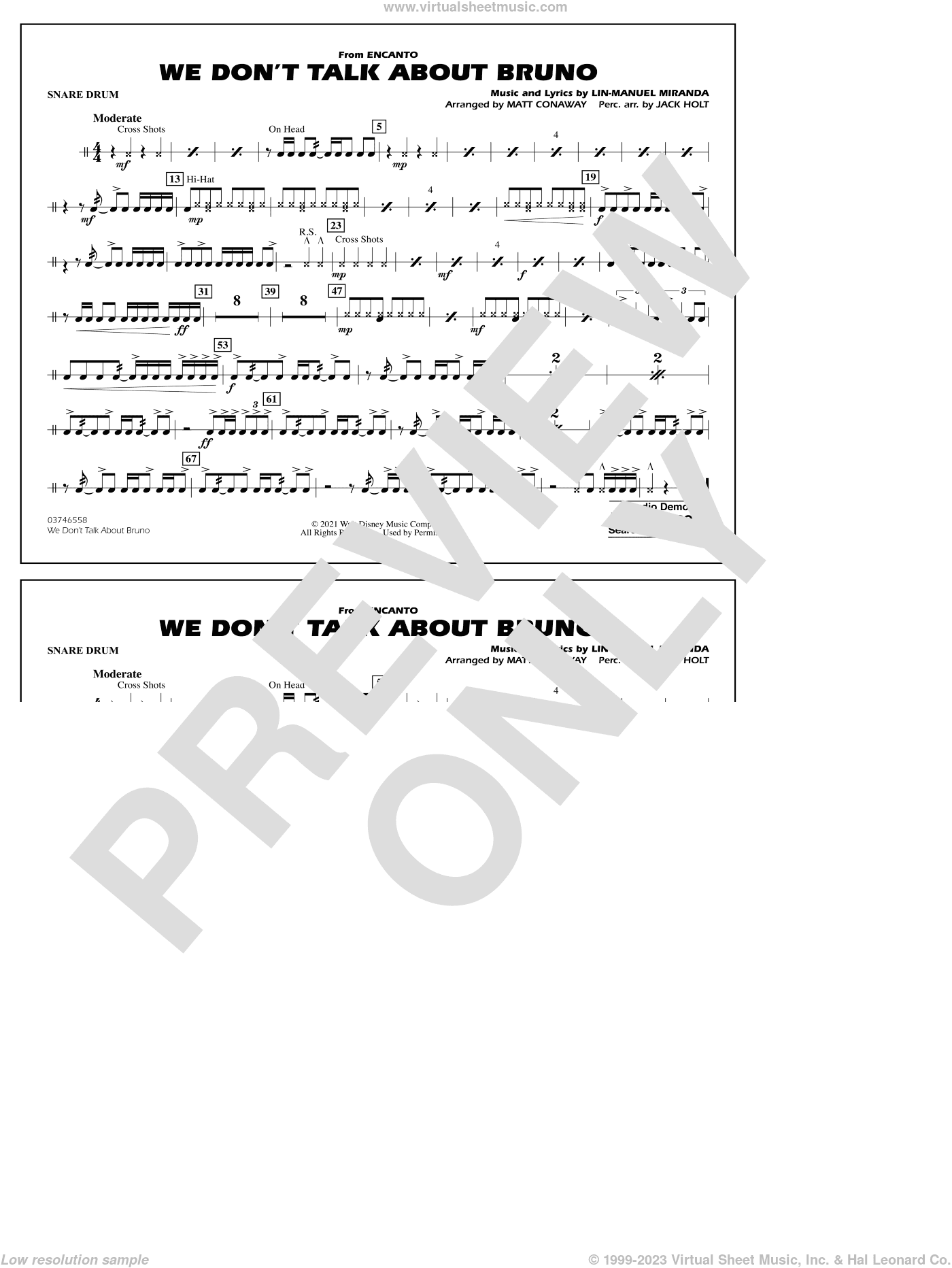We Don't Talk About Bruno (from Encanto) (arr. Conaway)