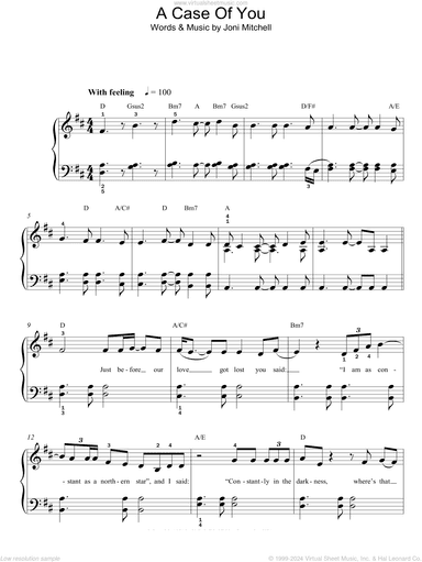 A Case Of You, (easy)