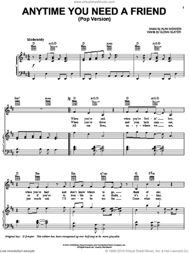 Anytime You Need A Friend (Pop Version)