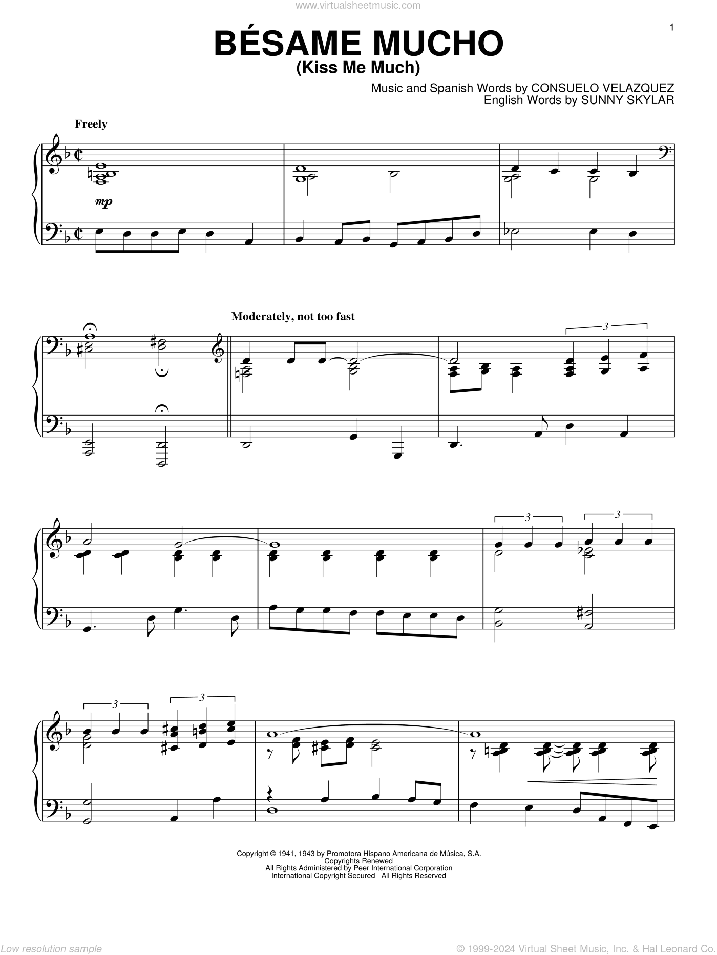 Besame Mucho (Kiss Me Much)