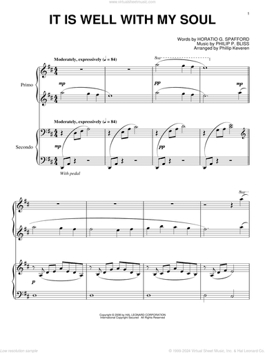 It Is Well With My Soul (arr. Phillip Keveren)
