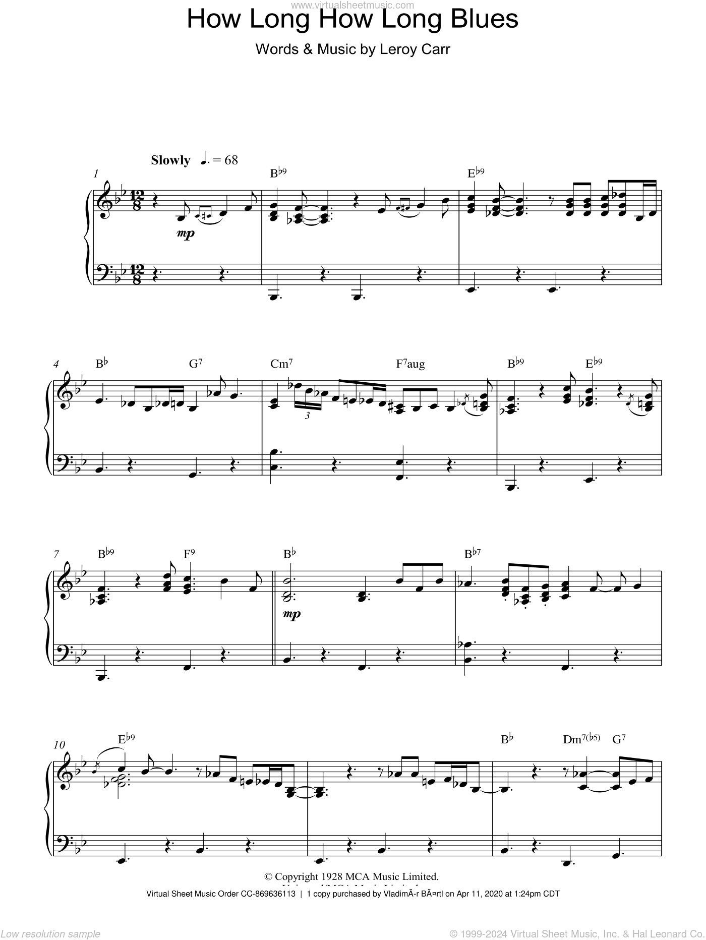How Long How Long Blues