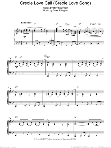 Creole Love Call (Creole Love Song)