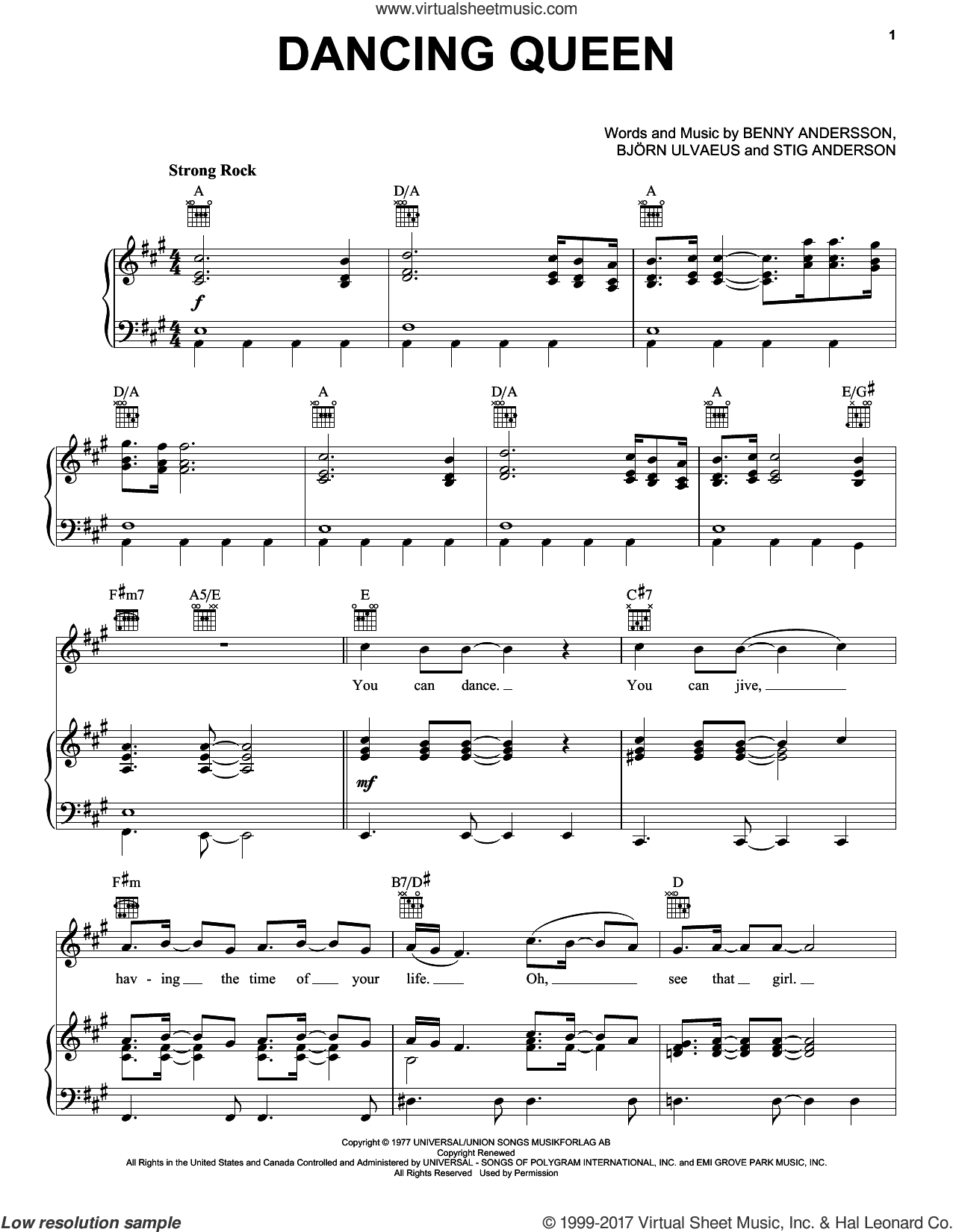 Broadway Selections from Mamma Mia! (complete set of parts)