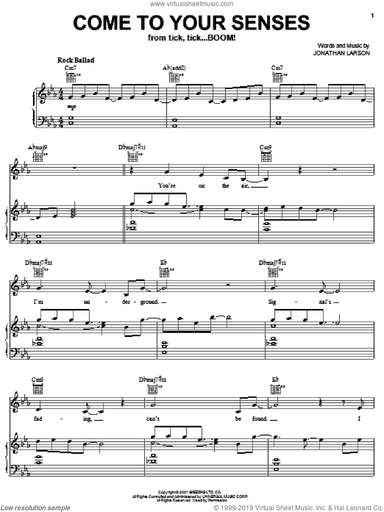Come To Your Senses (from tick, tick... BOOM!)