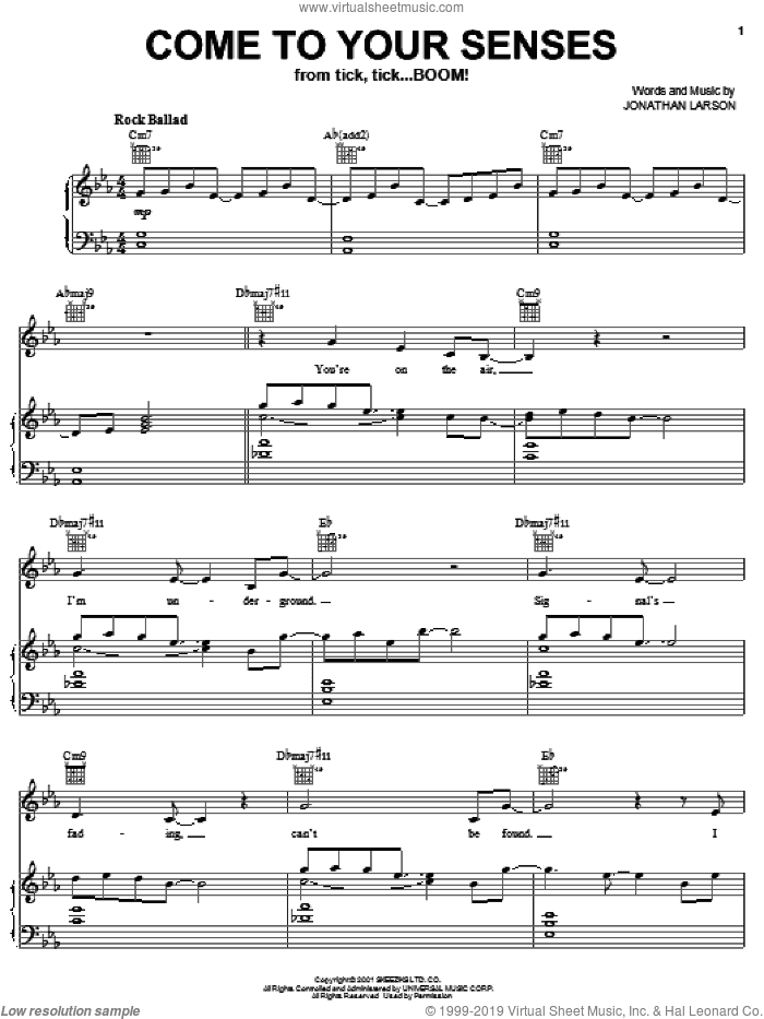 Come To Your Senses (from tick, tick... BOOM!)