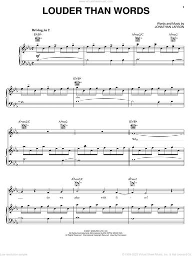 Louder Than Words (from tick, tick... BOOM!)