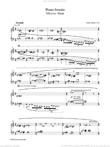 Piano Sonata, II Erosion/Glacial